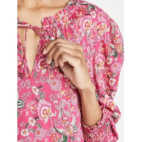 SOLD - MISA Maya Dress in Falaise Floral (Pink) - Picture 5 of 12